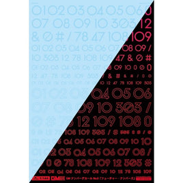 GM-890 1/144 GM ナンバーデカール No.8「フューチャー・ナンバーズ」クリア&ネオンファイアレッド【初回限定生産】