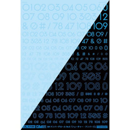 GM-891 1/144 GM ナンバーデカール No.8「フューチャー・ナンバーズ」クリア&ネオンスプラッシュブルー【初回限定生産】