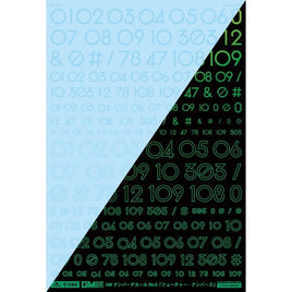 GM-892 1/144 GM ナンバーデカール No.8「フューチャー・ナンバーズ」クリア&ネオンジュエルグリーン【初回限定生産】