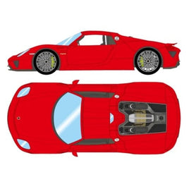 EM568B EIDOLON 1/43 Porsche 918 Spyder 2011 ガーズレッド