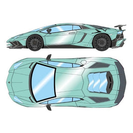 EML005D EIDOLON 1/18 Lamborghini Aventador LP750-4 SV 2015 パールミントグリーン(ブラックラージSVロゴ)