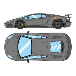 EML005E EIDOLON 1/18 Lamborghini Aventador LP750-4 SV 2015 グリジオテレスト(オレンジラージSVロゴ)