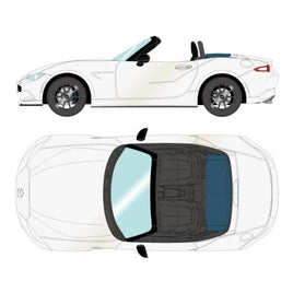 EM764A EIDOLON 1/43 Mazda Roadster (ND) '990S' 2022 スノーフレークホワイトパールマイカ