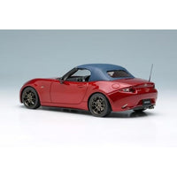 EM764C EIDOLON 1/43 Mazda Roadster (ND) '990S' 2022 ソウルレッドクリスタルメタリック