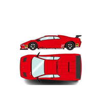 EM785D EIDOLON 1/43 Lamborghini Diablo SVR Racing 1996 レッド(ブラックホイール)