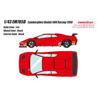 EM785D EIDOLON 1/43 Lamborghini Diablo SVR Racing 1996 レッド(ブラックホイール)