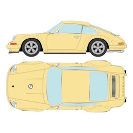 VM111T VISION 1/43 Singer 911 (964) Coupe パステルイエロー