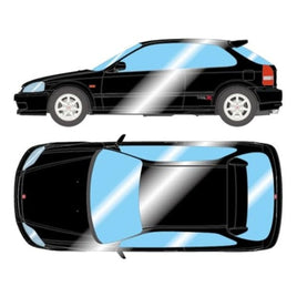 EM481D EIDOLON 1/43 Honda Civic Type R (EK9) 1998 スターライトブラックパール