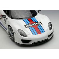 EML089A EIDOLON 1/18 Porsche 918 Spyder Weissach package 2011 Martini stripe ホワイト(マルティニストライプ)