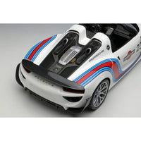 EML089A EIDOLON 1/18 Porsche 918 Spyder Weissach package 2011 Martini stripe ホワイト(マルティニストライプ)