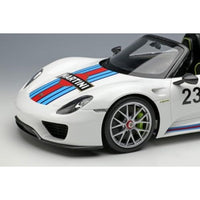 EML089A EIDOLON 1/18 Porsche 918 Spyder Weissach package 2011 Martini stripe ホワイト(マルティニストライプ)
