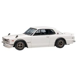 VM244B VISION 1/43 Nissan Skyline 2000GT-R (KPGC10) with Spoiler (NISSAN Works wheel) ホワイト