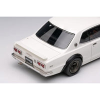 VM244B VISION 1/43 Nissan Skyline 2000GT-R (KPGC10) with Spoiler (NISSAN Works wheel) ホワイト