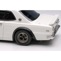 VM244B VISION 1/43 Nissan Skyline 2000GT-R (KPGC10) with Spoiler (NISSAN Works wheel) ホワイト
