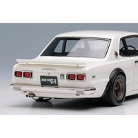 VM244B VISION 1/43 Nissan Skyline 2000GT-R (KPGC10) with Spoiler (NISSAN Works wheel) ホワイト