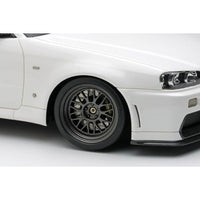 EML130A EIDOLON 1/18 BUILT BY LEGENDS Mine's Skyline GT-R(BNR34) シラナミホワイト