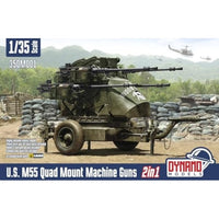 DYN35DM001 ダイナモモデルズ 1/35 M55 四連装機関銃トレーラー `2 in 1`
