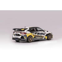 M65315 MOTORHELIX 1/64 ホンダ シビック タイプR(FL5) J's Racing  パールホワイト/グレー・イエローストライプ(Gold Rims)