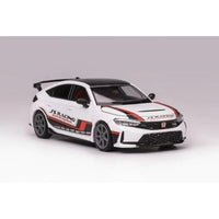 M65317 MOTORHELIX 1/64 ホンダ シビック タイプR(FL5) J's Racing  パールホワイト/レッドストライプ(Grey Rims)