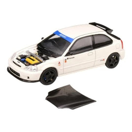 M65014 MOTORHELIX 1/64 Honda Civic Type R(EK9) Spoon- チャンピオンシップホワイト