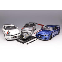 M83428 MOTORHELIX 1/18 Nissan Skyline GT-R (R34) NISMO CUSTOMIZED ベイサイドブルー