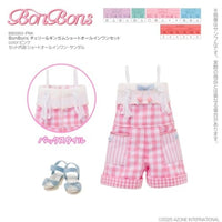 BBS003-PNK BonBons チェリー&ギンガムショートオールインワンセット ピンク