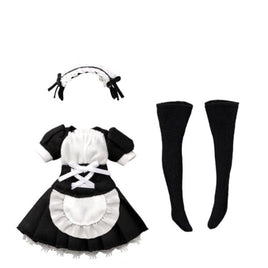 PRC001-BLK 1/12 ピコニーモR TYPE-G用「メイド衣装セット」 ブラック×ホワイト