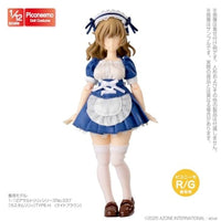 PRC001-NVY 1/12 ピコニーモR TYPE-G用「メイド衣装セット」 ブルー×ホワイト