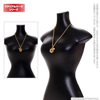 AMP166-GLD MagJewel 135mmネックレス(クラウン&一粒石) ゴールド