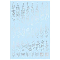 FTOL-SIL ファイアトライバルデカール アウトライン シルバー(1枚入)