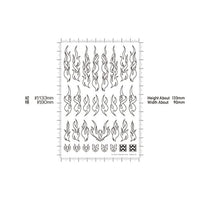 FTOL-SIL ファイアトライバルデカール アウトライン シルバー(1枚入)