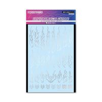 FTOL-SIL ファイアトライバルデカール アウトライン シルバー(1枚入)