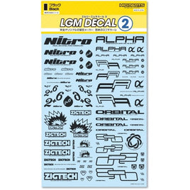 LGM02-BK LGMデカール2 ブラック(1枚入)