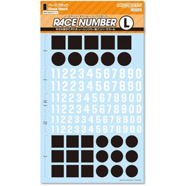 RND-L-BBL レースナンバーデカールL ベースブラック(1枚入)