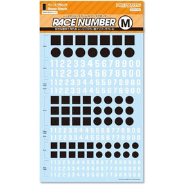 RND-M-BBL レースナンバーデカールM ベースブラック(1枚入)
