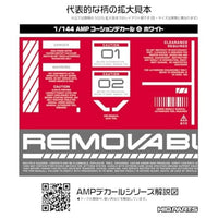 AMP04-144-OWH 1/144 AMP04 コーションデカール ホワイト(1枚入)