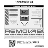 AMP04-144-OGR 1/144 AMP04 コーションデカール グレー(1枚入)
