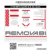 AMP04-144-GAR 1/144 AMP04 コーションデカール グレー&レッド(1枚入)