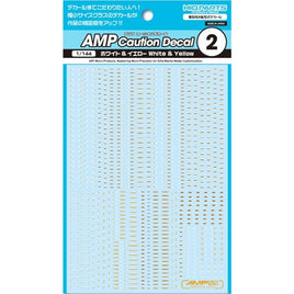 AMP02-144-WAY 1/144 AMP02 コーションデカール ホワイト&イエロー(1枚入)