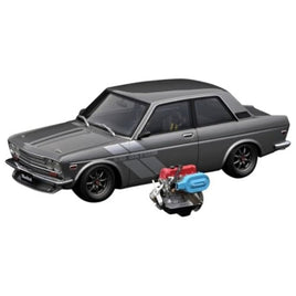IG3310 IGモデル 1/18 Datsun Bluebird (510)  Gun MetallicWith Engine