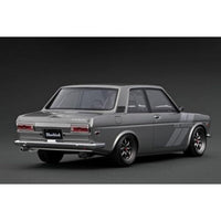 IG3310 IGモデル 1/18 Datsun Bluebird (510)  Gun MetallicWith Engine
