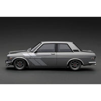 IG3310 IGモデル 1/18 Datsun Bluebird (510)  Gun MetallicWith Engine
