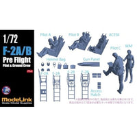 1/72 F-2A/B パイロットプリフライトset 3Dプリンター出力 UVレジン製 ディテールアップパーツ