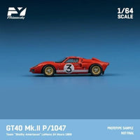 FY64090 Finclassically 1/64 GT40 Mk.II P1047 'Shelby American' LeMans 24 Hours 1966 #3 Red