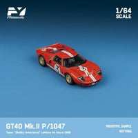 FY64090 Finclassically 1/64 GT40 Mk.II P1047 'Shelby American' LeMans 24 Hours 1966 #3 Red