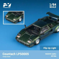 FY64091 Finclassically 1/64 Countach LP5000S  Canepa green with wing