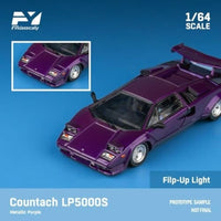 FY64092 Finclassically 1/64 Countach LP5000S  Metallic purple with wing