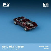 FY64094 Finclassically 1/64 GT40 Mk.I P1069 Boliangdi wine red Road Car Version