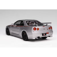 M83431 MOTORHELIX 1/18 日産 スカイライン GT-R (R34) NISMO CUSTOMIZED カーボンボンネット バージョン シルバー