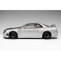 M83431 MOTORHELIX 1/18 日産 スカイライン GT-R (R34) NISMO CUSTOMIZED カーボンボンネット バージョン シルバー